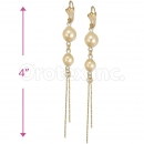 Orotex Gold Layered Pearl Earrings