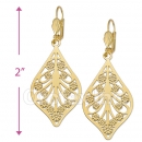 089016 Gold Layered Long Earrings