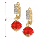 Oro Tex Gold Layered CZ Long Earrings