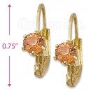 092045 Gold Layered Birth Stone Earrings