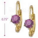 092047EARRING092047 Gold Layered Birth Stone Earrings