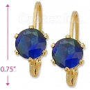 092064 Gold Layered Birth Stone Earrings