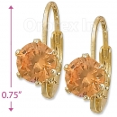 092065 Gold Layered Birth Stone Earrings