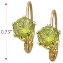 092069 Gold Layered Birth Stone Earrings