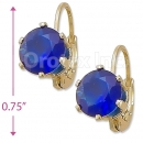 092084 Gold Layered Birth Stone Earrings