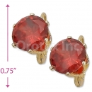 092101 Gold Layered Birth Stone Earrings