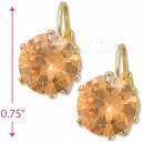092105 Gold Layered Birth Stone Earrings