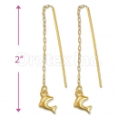 Orotex Gold Layered Long Earrings