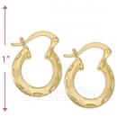 Oro Tex Gold Layered Hoop Earrings