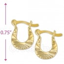 Oro Tex Gold Layered Hoop Earrings