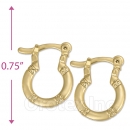 Oro Tex Gold Layered Hoop Earrings