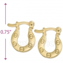 Oro Tex Gold Layered Hoop Earrings