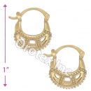 096047 Gold Layered Hoop Earrings
