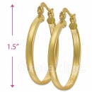 102003 Gold Layered Hoop Earrings