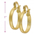 102004 Gold Layered Hoop Earrings