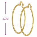 102008 Gold Layered Hoop Earrings