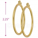 102014 Gold Layered Hoop Earrings