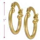 102016 Gold Layered Hoop Earrings