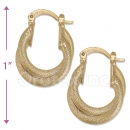 102025 Gold Layered Hoop Earrings