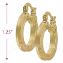 102030 Gold Layered Hoop Earrings
