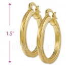 102031 Gold Layered Hoop Earrings