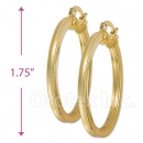 102032 Gold Layered Hoop Earrings
