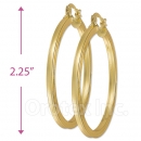 102033 Gold Layered Hoop Earrings