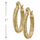 103015 Gold Layered Hoop Earrings