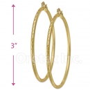 103105 Gold Layered Hoop Earrings