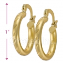 103201 Gold Layered Hoop Earrings