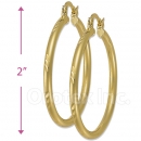 103203 Gold Layered Hoop Earrings