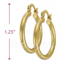 103302 Gold Layered Hoop Earrings