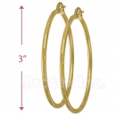 103405 Gold Layered Hoop Earrings