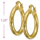 104002 Gold Layered Hoop Earrings
