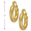 104009 Gold Layered Hoop Earrings