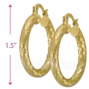 104010 Gold Layered Hoop Earrings