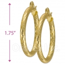104011 Gold Layered Hoop Earrings
