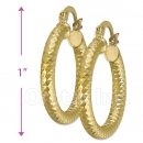 104014 Gold Layered Hoop Earrings