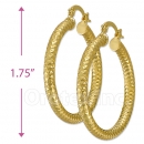 104015 Gold Layered Hoop Earrings