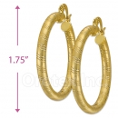 104019 Gold Layered Hoop Earrings