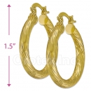 104022 Gold Layered Hoop Earrings