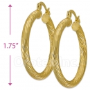 104023 Gold Layered Hoop Earrings