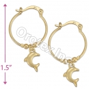 104026 Gold Layered Hoop Earrings