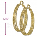 105024 Gold Layered Hoop Earrings