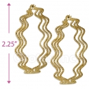 105025 Gold Layered Hoop Earrings