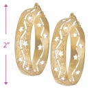 106008 Gold Layered Hoop Earrings