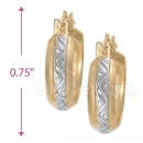 107051 Gold Layered Hoop Earrings