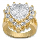 Orotex Gold Layered CZ Women's Ring