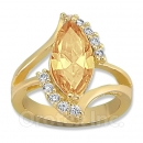 Orotex Gold Layered Yellow & White CZ Women's Ring