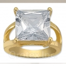 Orotex Gold Layered CZ Women's Ring